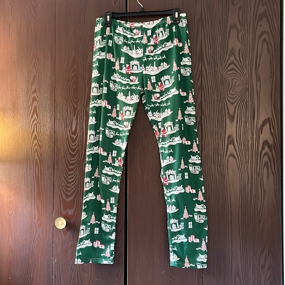 NB green holiday pants. Elastic waist. Size 3XL